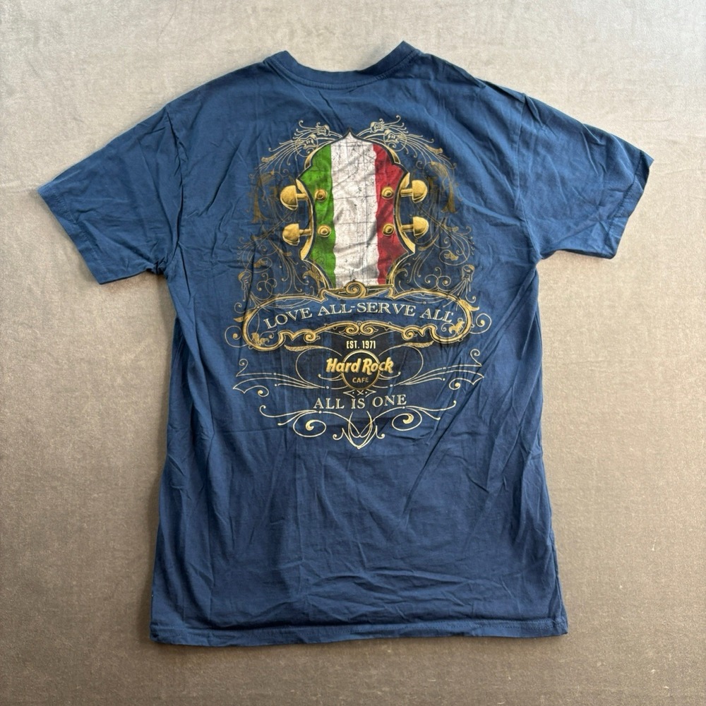 Hard Rock Cafe Cancun T Shirt Y2K Men's Medium Blue